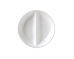 Round Divided Sauce Dish
