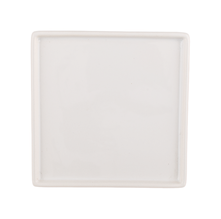 Square Flat Plate - White