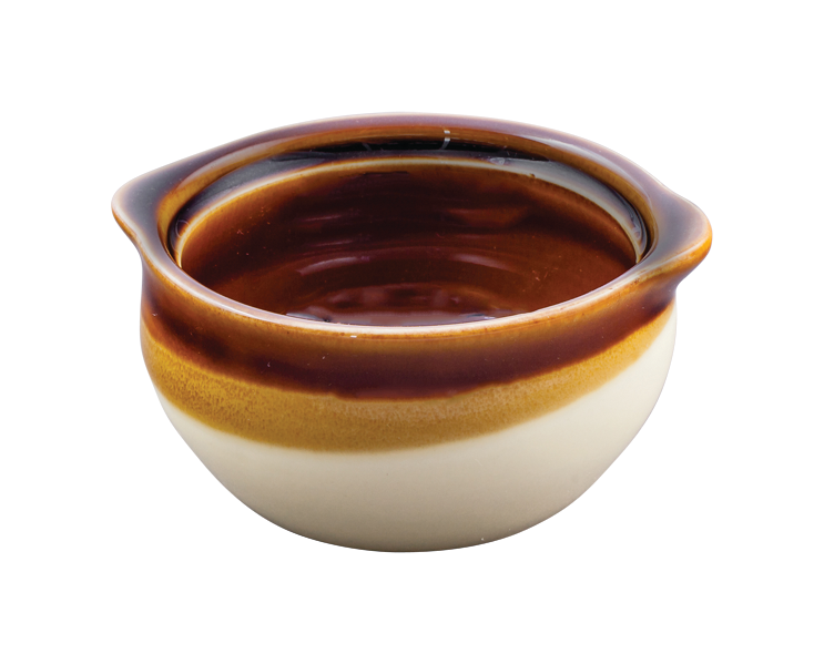 Onion Soup Crock - Brown/Caramel
