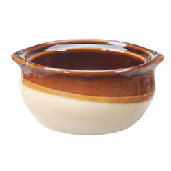 Onion Soup Crock - Brown/Caramel