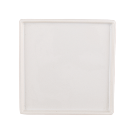 Square Flat Plate - White