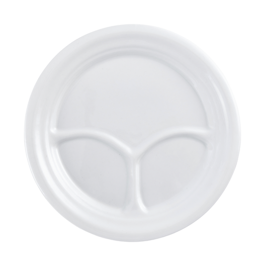 Plate W/3 Compartment