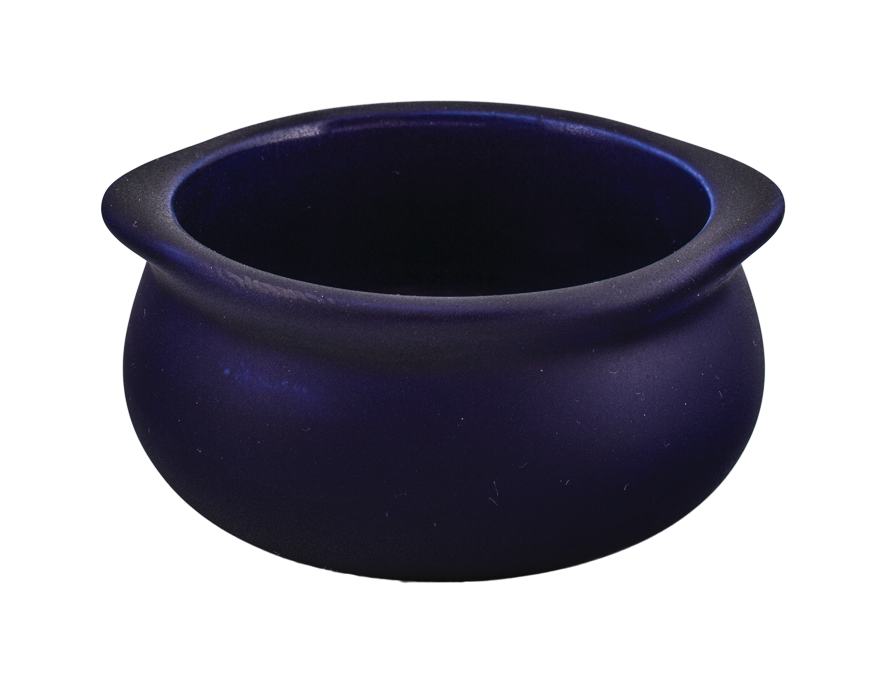 Onion Soup Crock - Cobalt Blue