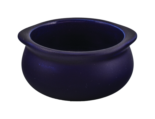 Onion Soup Crock - Cobalt Blue