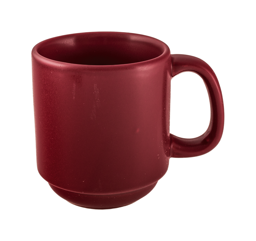 Summit Mug, Stackable - Burgundy