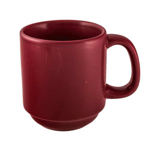 Summit Mug, Stackable - Burgundy