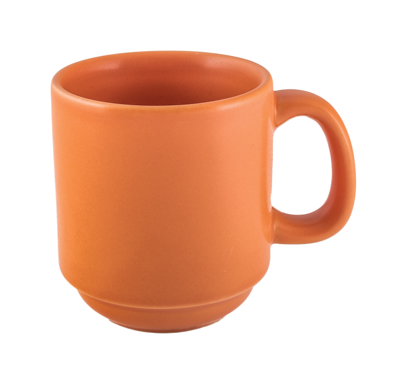 Summit Mug, Stackable - Tangerine Orange